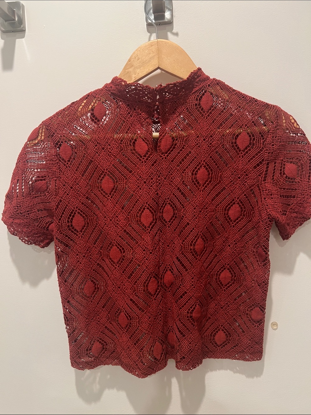 Zara lace top, M. Very gently used - Picture 2 of 4